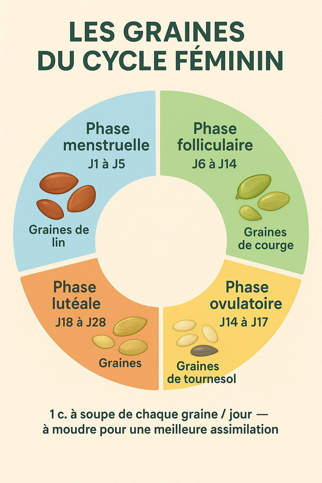 Seed Cycling et SOPK : rééquilibrer naturellement ses hormones grâce aux graines