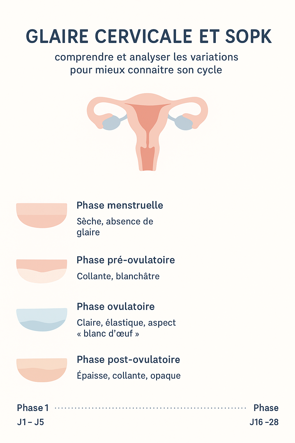 Glaire cervicale et SOPK : comprendre et analyser les variations pour mieux connaître son cycle